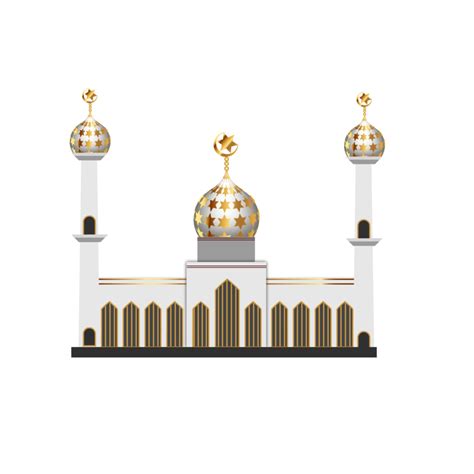 Mosque Design For Eid Al Fitr Eid Mubarak Decoration 18107007 PNG