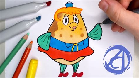 Como Desenhar A Sra Puff Do Bob Esponja A Dai Oliveira Youtube