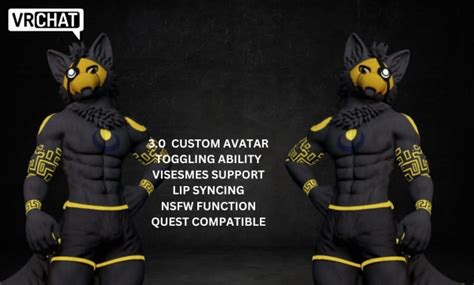 Do Custom Vrchat Avatar 3d Furry Model Nsfw Fursona Vtuber Animaze