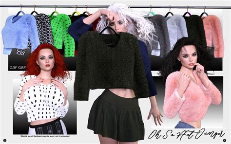 Dforce OH SO HOT Jumper G3F G8F 3D Figure Assets Nirvy