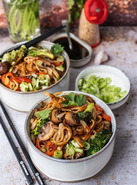 Vegane Udon Nudel Bowl Minuten Rezept S K Che