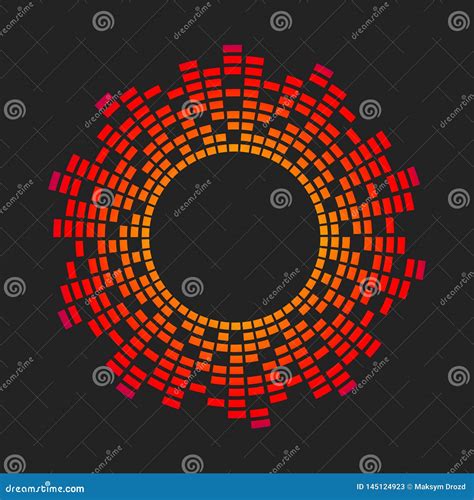 Equalizer Music Sound Wave Circle Vector Symbol Icon Design Equalizer