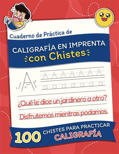 Buy Cuaderno De Pr Ctica De Caligraf A En Letra Imprenta Con Chistes