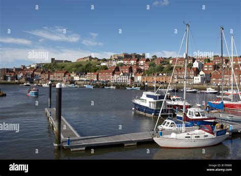 Whitby Fishing Village River Esk Estuary Port Harbour Harbor Jetty Boat