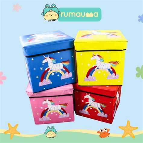 Jual Rumauma Storage Box Unicorn Tempat Penyimpanan Keranjang Organizer