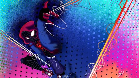 Spiderman Miles Morales New Arts Wallpaper HD Superheroes Wallpapers 4k