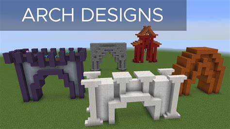 How to Build and Design Arches | Minecraft Tutorial - YouTube
