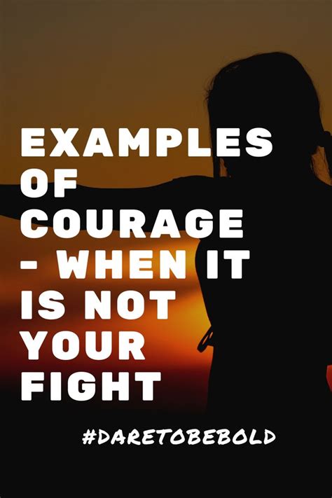 Examples Of Courage