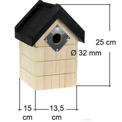 Koolmees Zwart Dak Beschermplaat Kopen Vogelhuisjes Nl