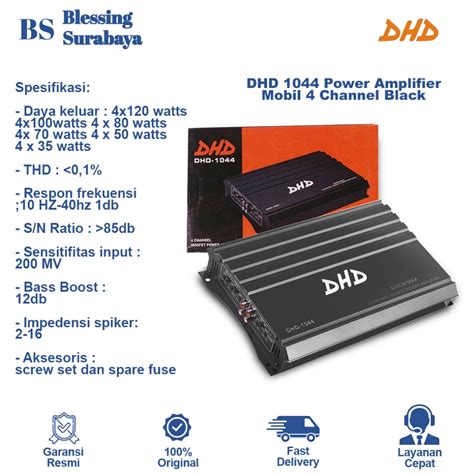 Jual Power Amplifier Channel Dhd Black Shopee Indonesia