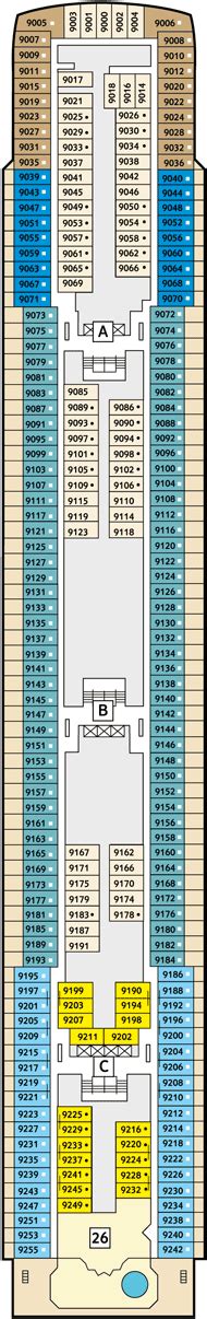 Mein Schiff 2 Deck plan & cabin plan