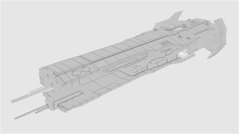 ArtStation - UNSC Strident Class Heavy Frigate | Game Assets