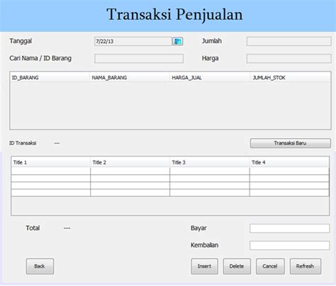 Detail Contoh Formulir Pembelian Koleksi Nomer