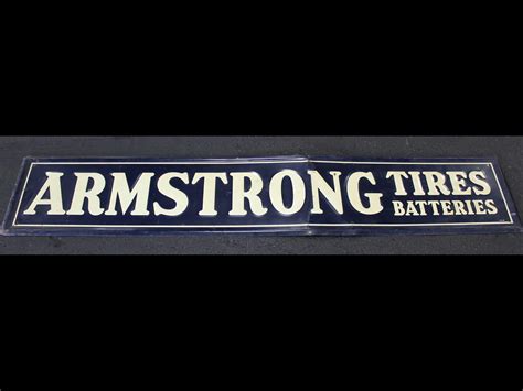 Armstrong Tires Sign Auburn Fall 2018 RM Sotheby S