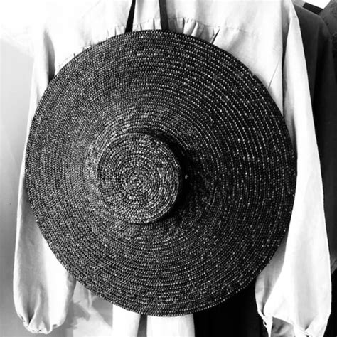 Chapeau Provençal Traditionnel Paille noire Maison PP