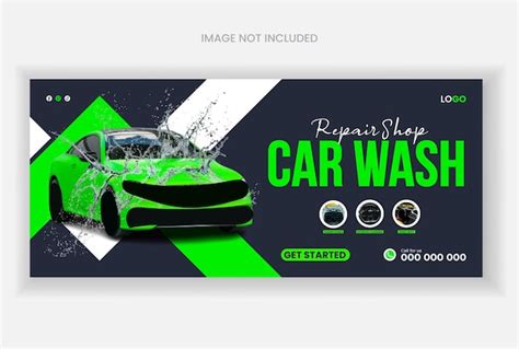 Premium PSD | A poster for a car wash that sayscar wash