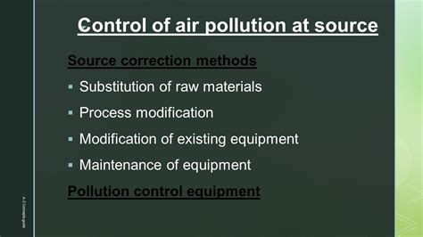 Control Of Air Pollution At Source Air Pollution A Z Concepts Guide