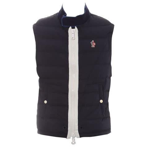 Sleeveless Jacket Moncler Navy Size 3 0 6 In Synthetic 14843112