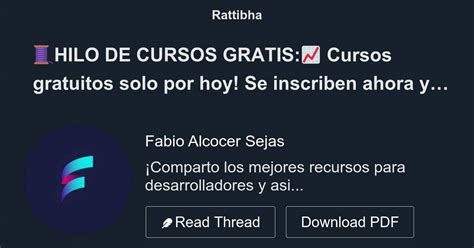 HILO DE CURSOS GRATIS Cursos Gratuitos Solo Por Hoy Se Inscriben