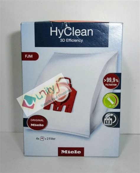 Miele 9917710 HyClean 3D Efficiency FJM Vacuum Cleaner Bags For Bagged