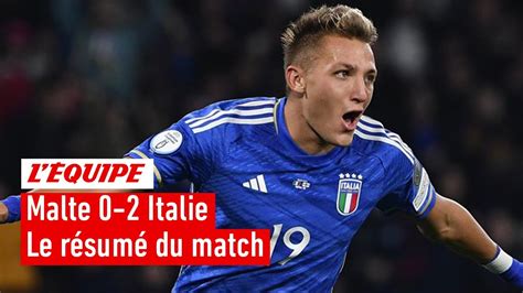 Malte Italie La Squadra Azzurra S Impose Avec Ma Trise Youtube