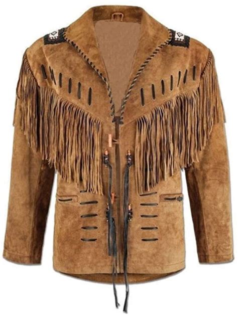 Native American Jacket Handmade Cowboy Style Buckskin Beaded Etsy