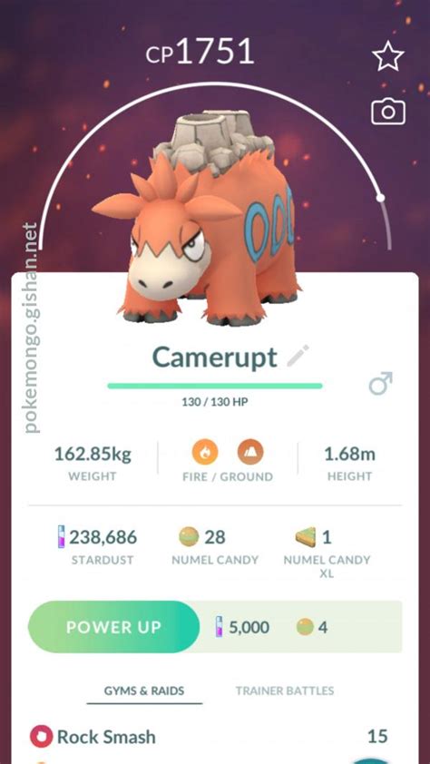 Camerupt - Pokemon Go