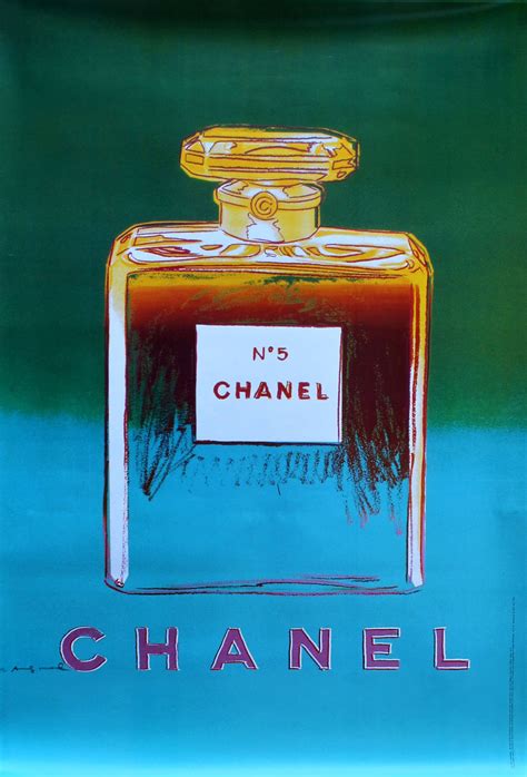 Large Original Pop Art Advertising Poster: Chanel No 5 Perfume By Andy ...