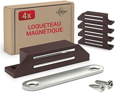 LouMaxx Aimant Porte Placard Fort Force De Maintien 15kg Lot De 2 En