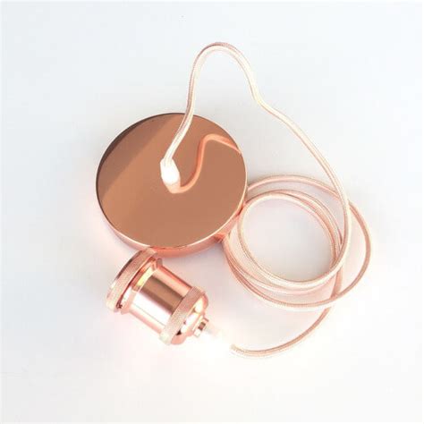 Lampara Colgante Soquete Vintage Gold Rose Tienda Led