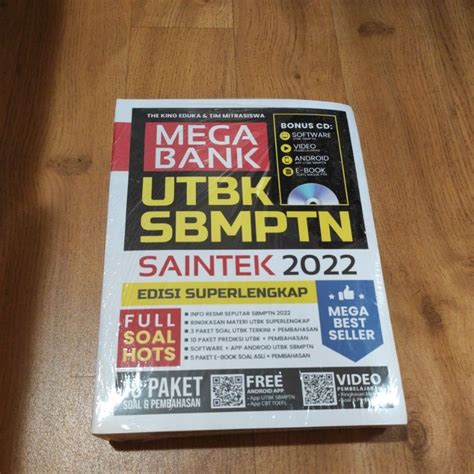 Jual Buku Sekolah Mega Bank Utbk Sbmptn Saintek 2022 Shopee Indonesia