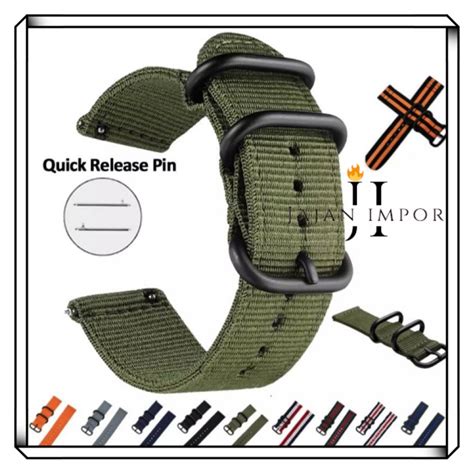 Jual Strap Tali Jam 24mm 24 Mm Universal Color Nylon Strap Strap Tali