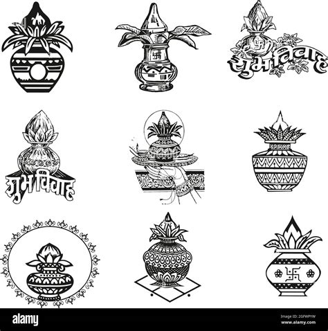 Hindu Wedding Kalash Symbols