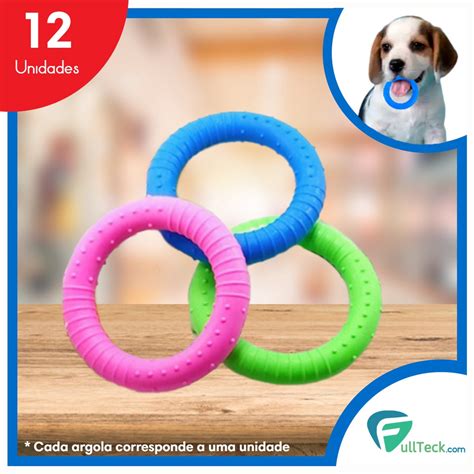 Kit Argolas Mordedor Anti Stress Brinquedo Para Cachorros Em