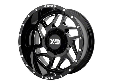 Xd Tacoma Fury Gloss Black Milled 6 Lug Wheel 20x9 18mm Offset Xd83629068318 16 23 Tacoma