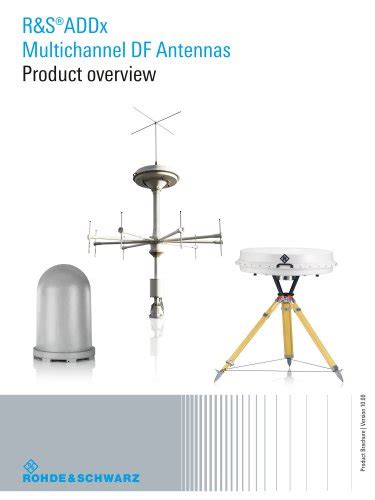 Rands®addx Multichannel Df Antennas Rohde Schwarz Pdf Catalogs