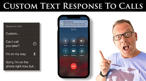 Respond To Incoming Calls With A Personalized Text Message Youtube