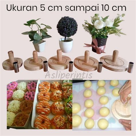 Jual CETAKAN DONAT KAYU 1 SET 3 PCS Shopee Indonesia