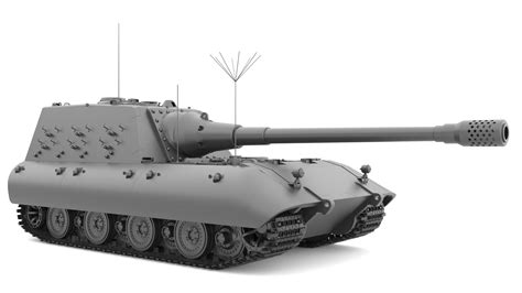 Jagdpanzer E 100 3D Model TurboSquid 2072608