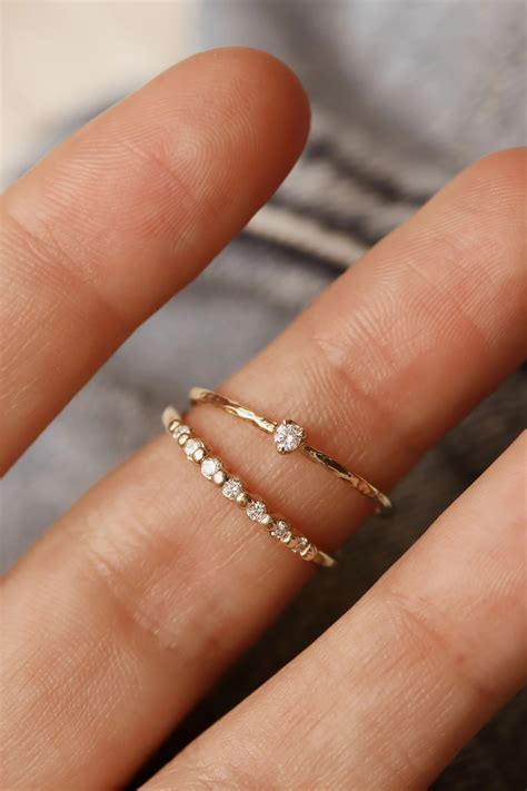 Subtle Flashes Of Sparkle With This Simple And Minimal Dainty Diamond