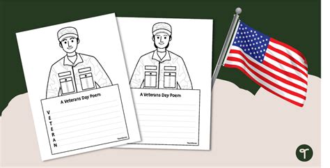 Veterans Day Acrostic Poem Template | Teach Starter