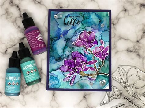 Magnificent Magnolias Alcohol Ink Crafts Alcohol Ink Alcohol Ink