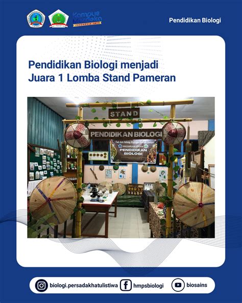 PROGRAM STUDI PENDIDIKAN BIOLOGI JURA 1 LOMBA STAND PAMERAN