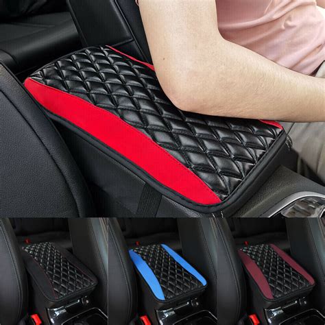 Car Accessories Armrest Pad Cover Center Console Box Pu Leather Cushion