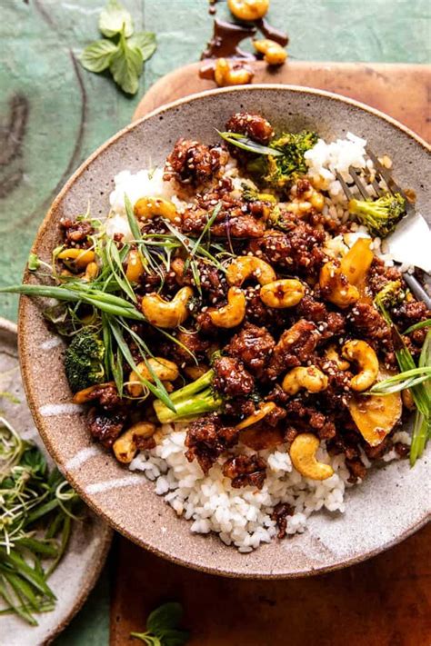 20 Minute Garlic Butter Cashew Chicken Half Baked Harvest