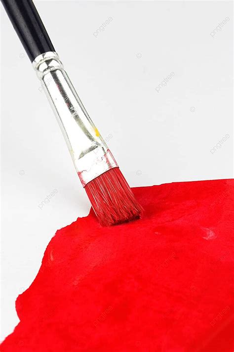 Red Paintbrush Wet White Paintbrushes Photo Background And Picture For