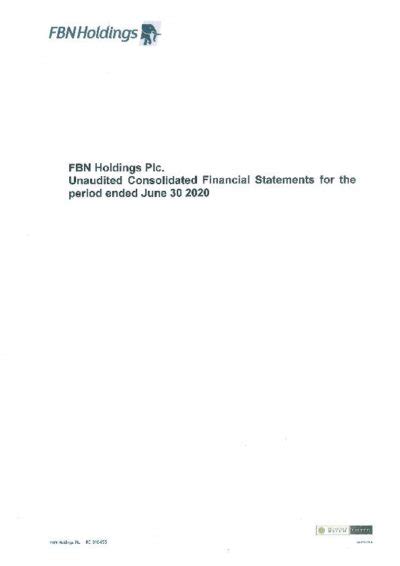 Fbn Holdings Plc Fbnh Ng Hy2020 Interim Report