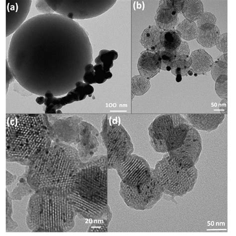 Tem Micrographs Of Silver Derivatised Mesoporous Silica Particles