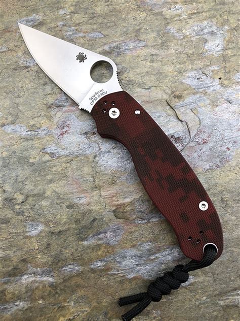 Spyderco Paramilitary 3 Custom Cherry Camo G10 S30v Edc Specialties