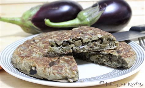 JULIA Y SUS RECETAS Tortilla De Berenjenas Ligera